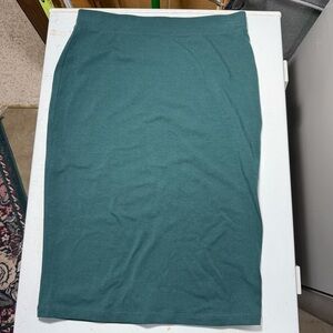 Zenana Outfitters XL Teal Green Pencil Skirt
